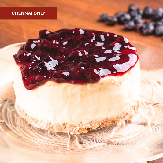 A timeless delight! Our Blueberry Cheesecake features a silky, melt-in-your-mouth texture made with premium cream cheese, slow-baked to perfection. Finished with a vibrant blueberry compote, it’s a delicious harmony of tangy and sweet flavors.