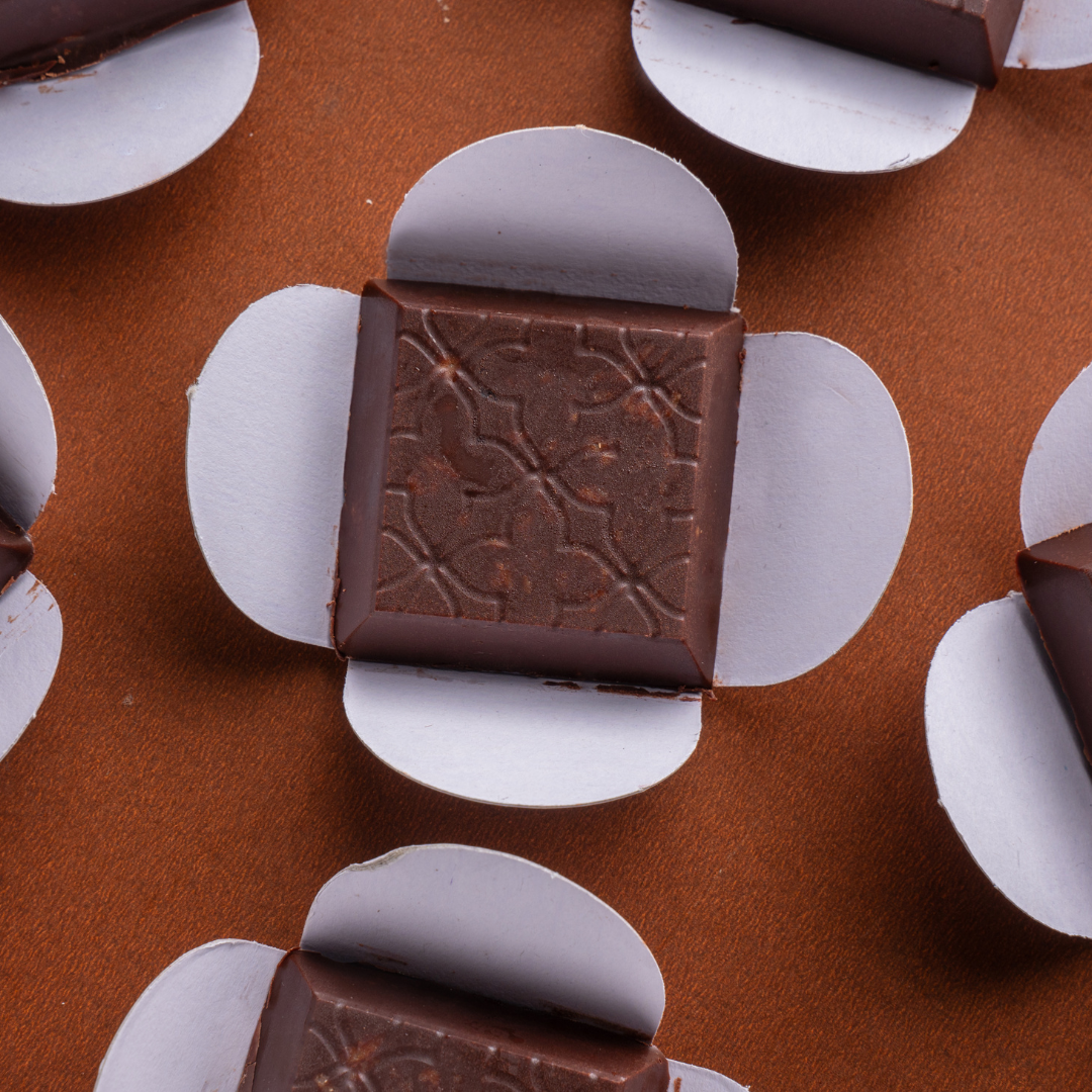 Crispy kunafa pastry coated with rich chocolate