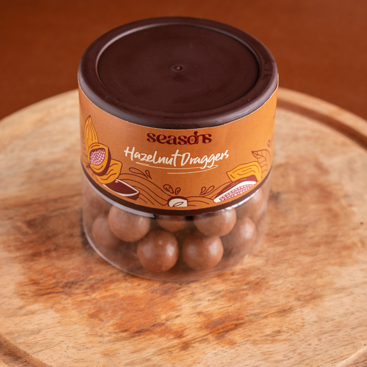 Crunchy hazelnuts covered in silky smooth chocolate