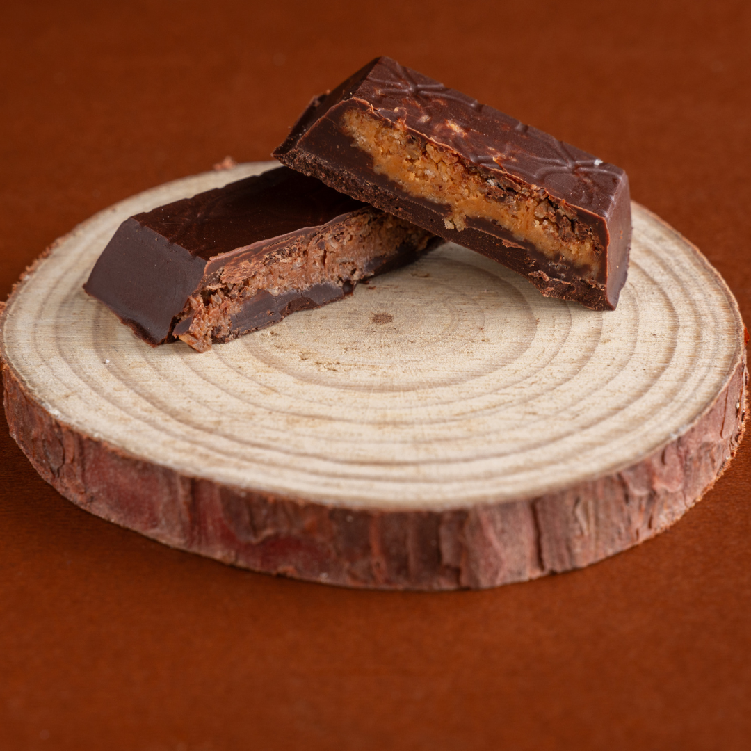 Delicate kunafa strands in smooth chocolate