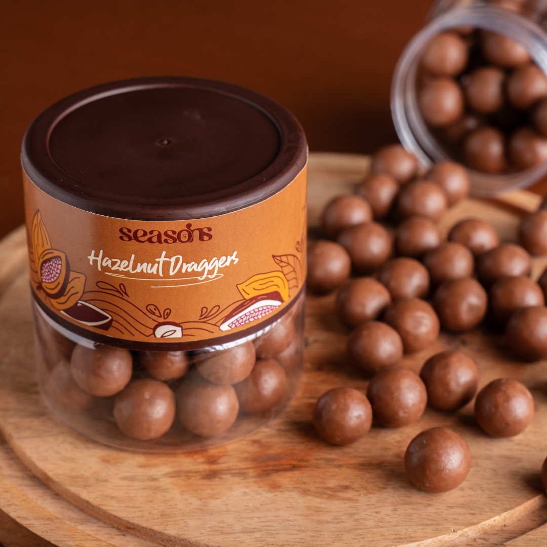Handcrafted chocolate hazelnut treats