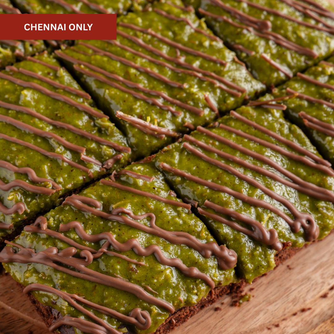 Middle Eastern kunafa brownie fusion dessert