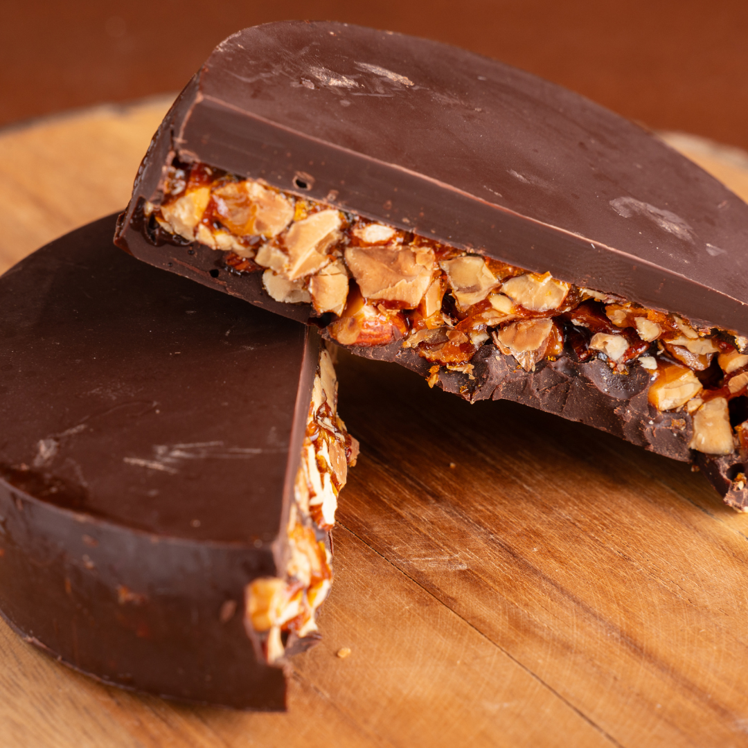 Luxury nut florentines with chocolate drizzle